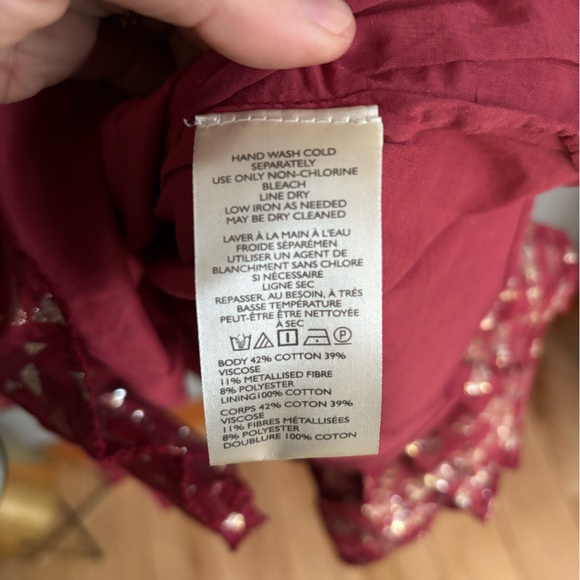 Anthropologie red minidress small - Picture 5 of 6